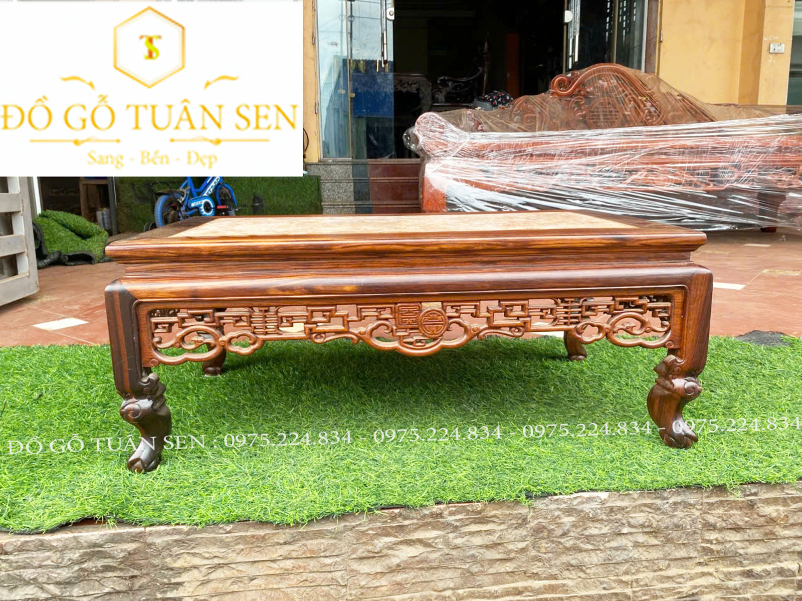 bàn văn kỷ gỗ gụ hàng mộc